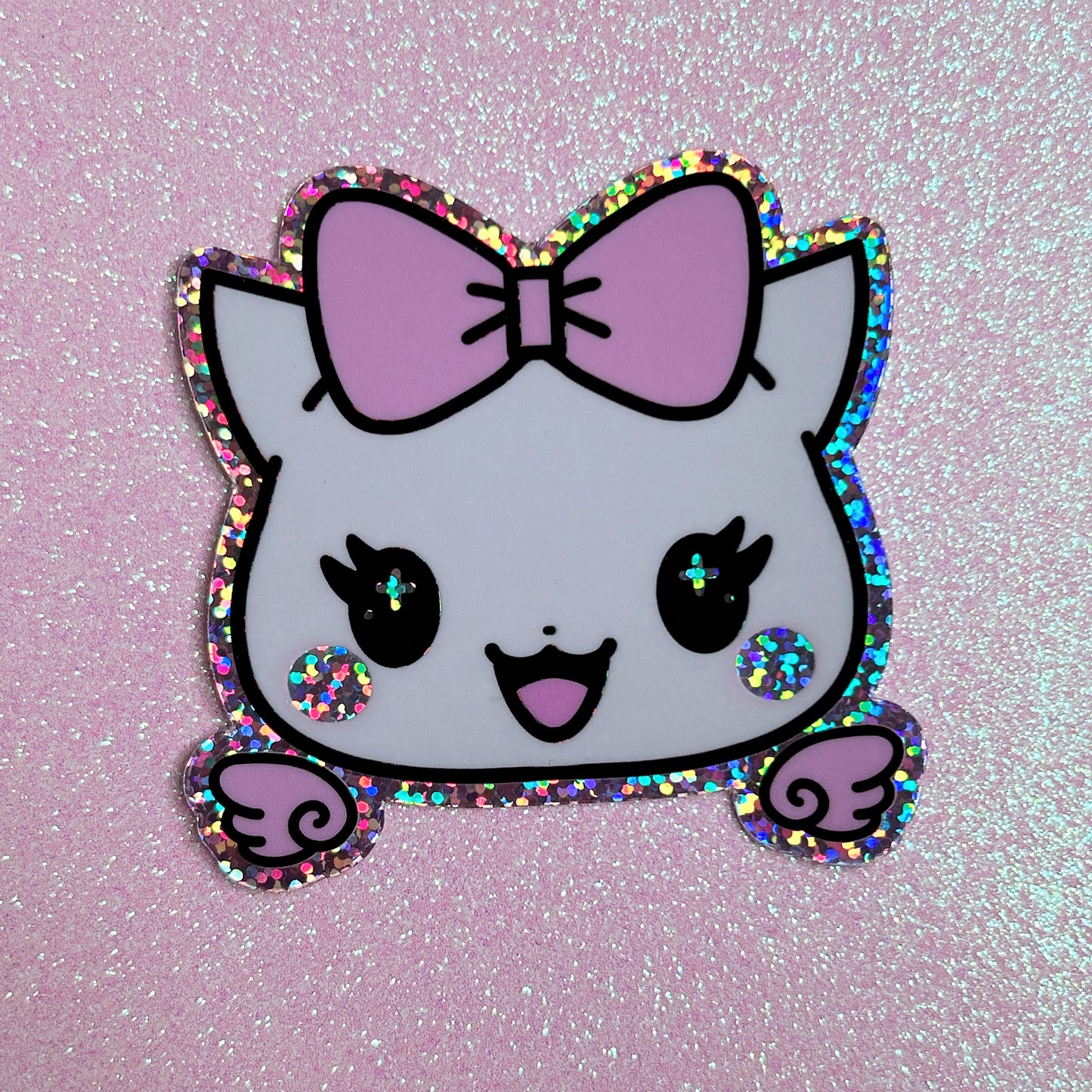 bitsy glitter sticker