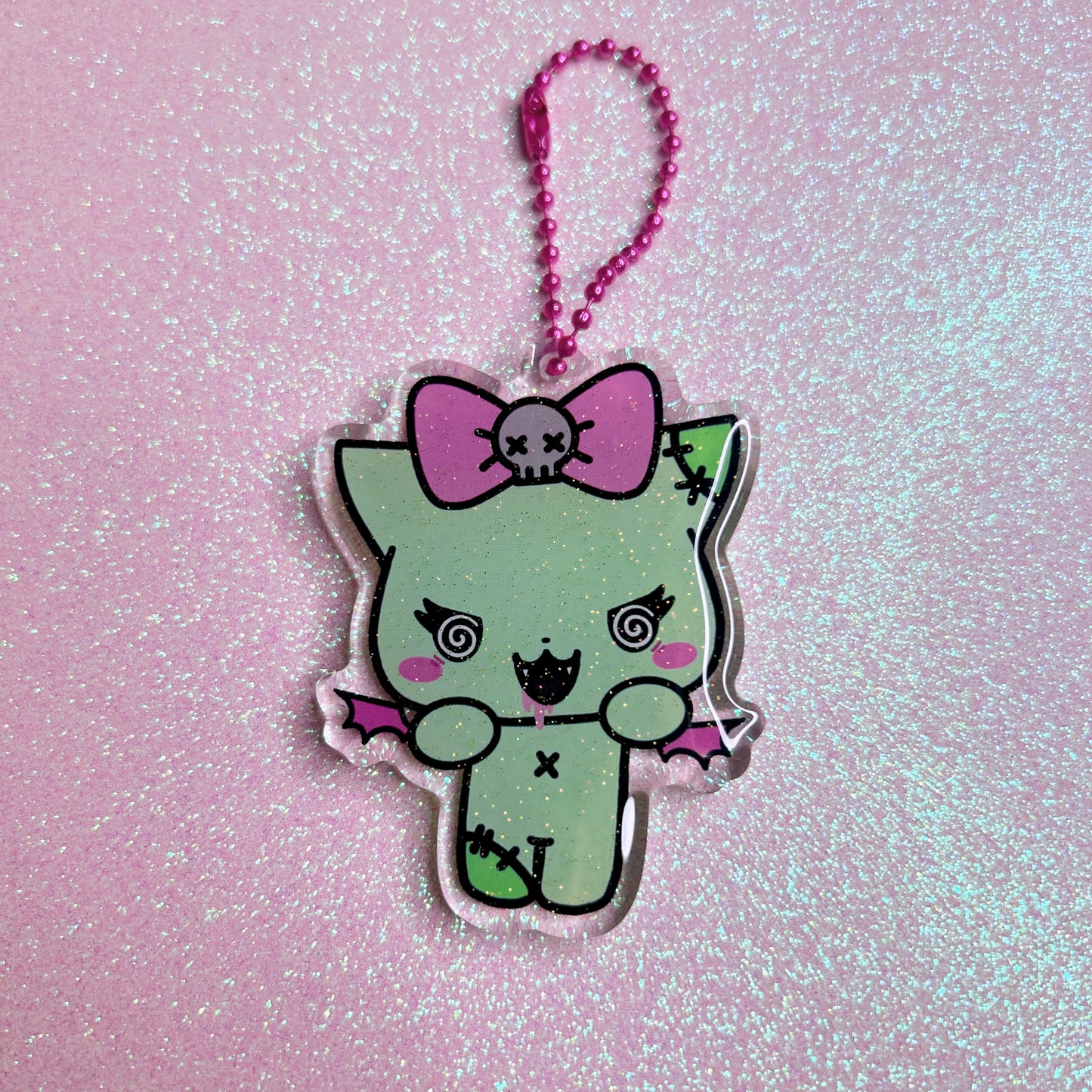 zombie bitten keychain