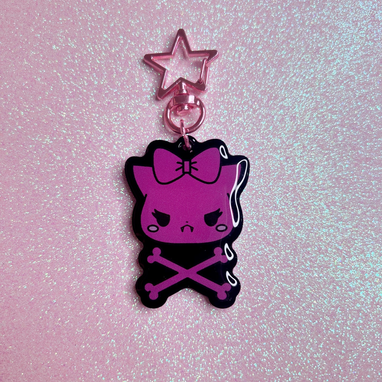 bitten crossbones keychain