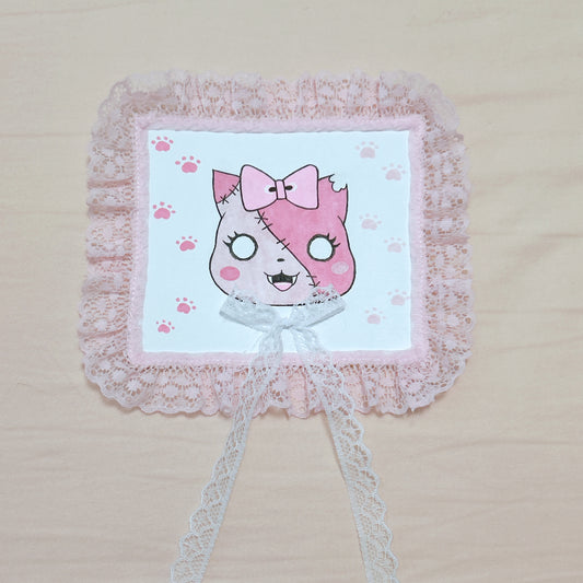 pink zombie kitten original piece