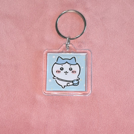 hachi keychain