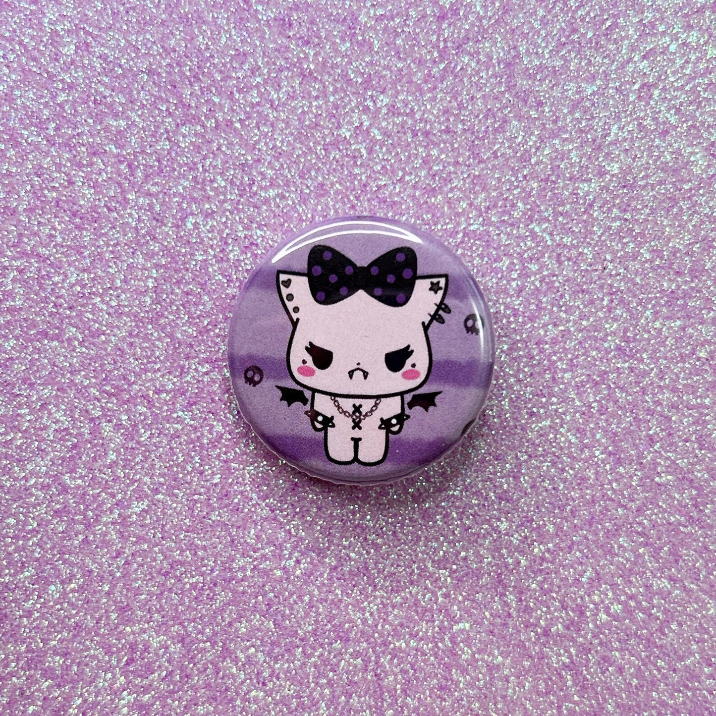 punk bitten button